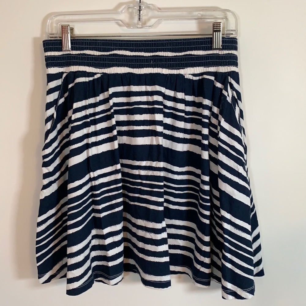 Striped Jersey Circle Skirt